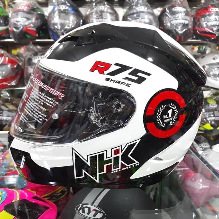 Gambar Helm NHK GP1000 R75 White Black R 75 GP 1000 dari Doctor Helmet undefined Tokopedia