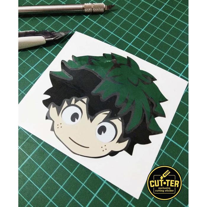 Gambar cutting sticker DEKU MY HERO ACADEMIA dari Cutter Exclusive undefined Tokopedia