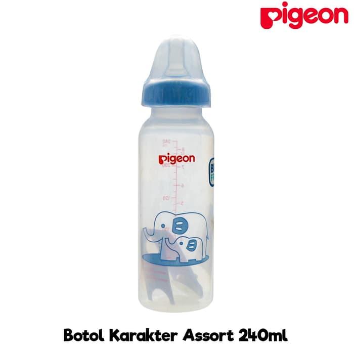 Gambar Pigeon Botol Susu Random Motif Botol Susu PPRP Standar 240ml - Biru Muda dari Lolibi undefined Tokopedia