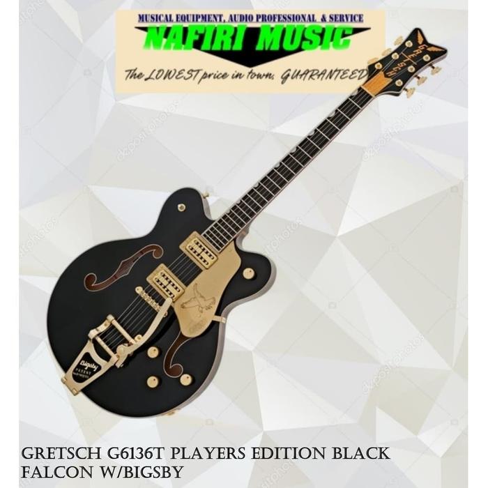 Gretsch G6136T グレッチ ブラックファルコン ロングストラップ