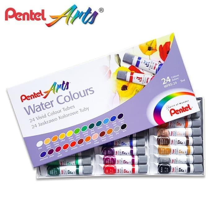 Jual Cat Air Pentel Water Color 24 Warna/Pentel Watercolor Set Water Colors - Jakarta Barat - Jbc Shop | Tokopedia