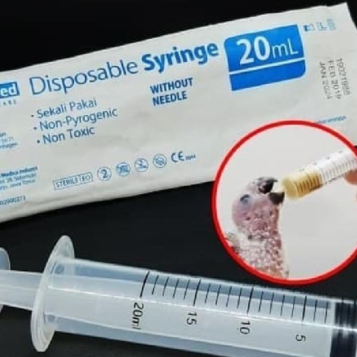 Gambar SUNTIKAN SPET WADAH PAKAN LOLOHAN ANAKAN PIYIK BAYI BURUNG 20 ML dari Helook shop undefined Tokopedia