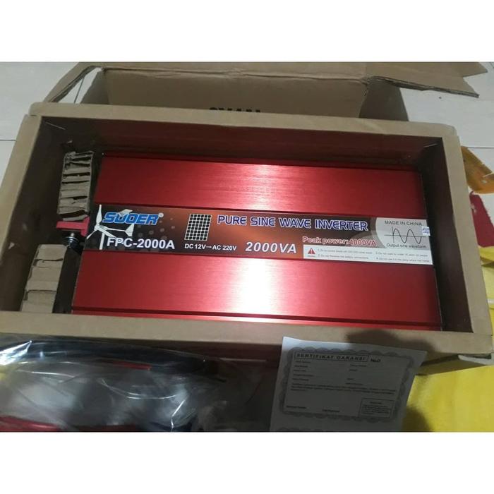 Gambar SUOER fpc2000 FPC 2000 SOLAR Power inverter PSW 2000 watt 12volt dari Master Audioku undefined Tokopedia