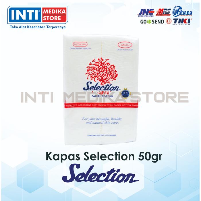 Gambar SELECTION - Kapas Wajah / Kapas Pembersih / Facial Cotton - 50 dari INTI MEDIKA STORE undefined Tokopedia