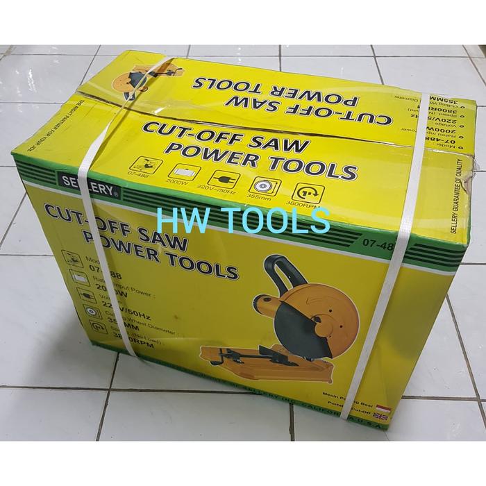 Gambar CUT OFF SAW POWER TOOLS / MESIN POTONG BESI 355 MM 07-488 SELLERY dari HW Tools Jkt undefined Tokopedia