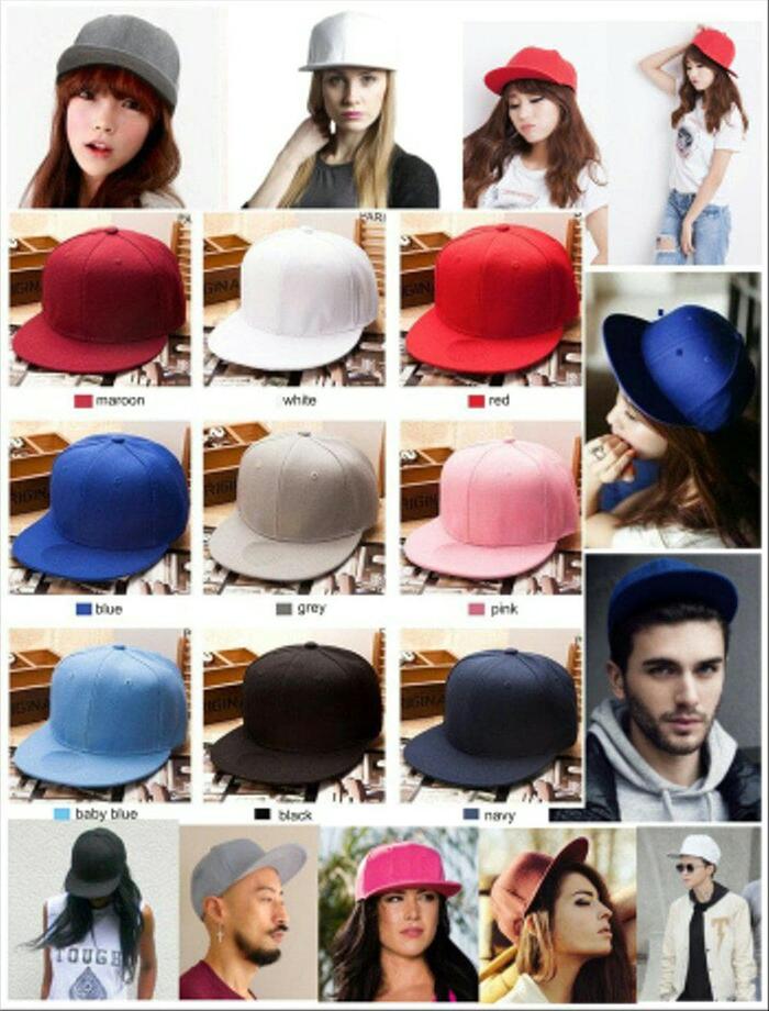 Jual Terbaru Topi Snapback Polos Warna 