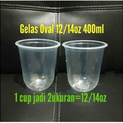 Jual Plastik Cup Pp Cup Oval Cup U 12 14 Oz 400 Ml 50 Pcs No Tutup Jakarta Utara Horesca Tokopedia