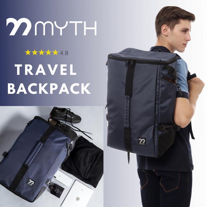 Gambar MYTH Ghaze Travel Bag/ Backpack/ Tas Besar/ Koper/ Kabin/ Ransel Baju - Biru dari MYTH OFFICIAL STORE undefined Tokopedia