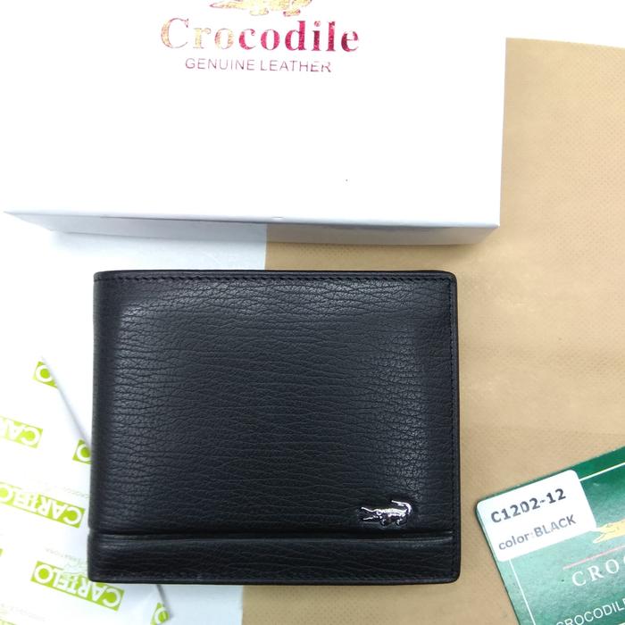 Jual Dompet Pria Kulit Sapi Asli Crocodile 1202 12 Black Jakarta Utara Mfk Kiara Tokopedia