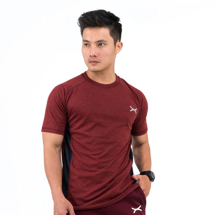 Gambar FLEXZONE Running Tee - Maroon - for Running Jogging Gym FTS-031MG - M dari Flexzone undefined Tokopedia