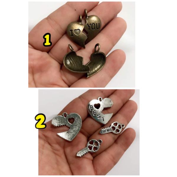 Gambar charm couple valentine liontin pasangan liontin couple love charm key - bronze dari Done Handymade undefined Tokopedia