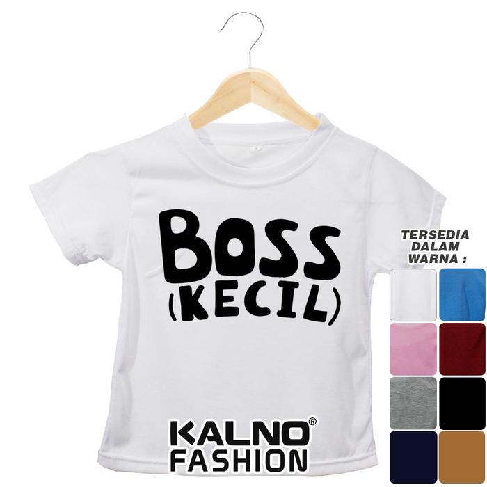 Gambar Baju Anak Print Sablon BOSS (KECIL) 118 - Anak Umur 1-7 Tahun - Putih, XL dari Pusat Grosir99 undefined Tokopedia