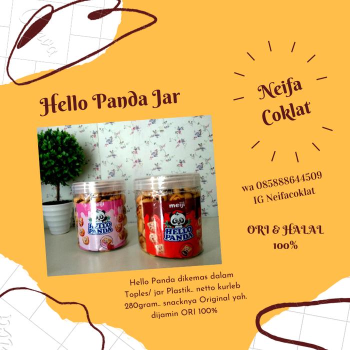 Gambar hello panda meiji in Jar / hello panda strawberry dan coklat - Strawberry dari Grosir Hampers Bogor undefined Tokopedia