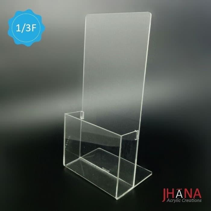 Gambar Tempat Brosur acrylic akrilik Ukuran 1/3 F4 TB24 / Tempat menu dari Artindo Artamas undefined Tokopedia
