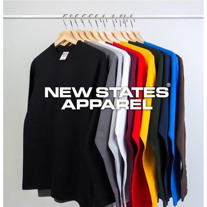 Jual New State Apparel premium cotton long sleeve 7280 ,made. in ...