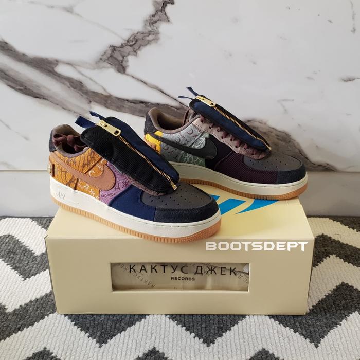 Jual Air Force Travis Scott Cactus Jack (Authentic) 41 Kab