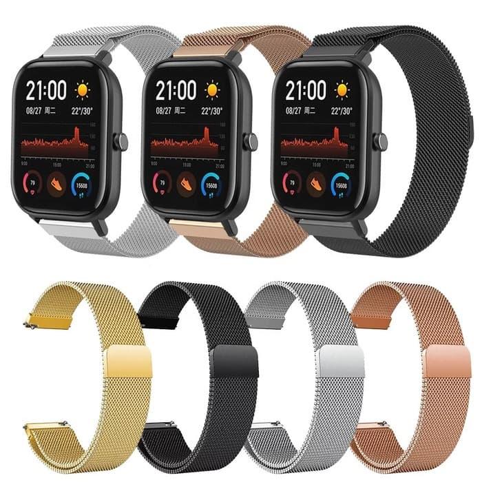 Tali Jam Tangan Milanese Magnetik Loop Xiaomi Huami Amazfit Gts Bip