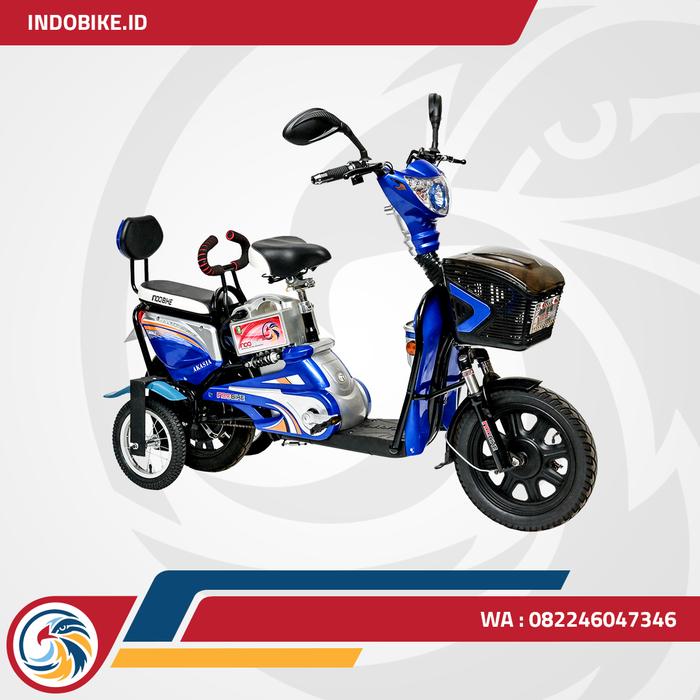 Gambar Sepeda Listrik Roda 4 Indobike Tipe Akasia Harga Murah Berkualitas - Biru dari INDO BIKE undefined Tokopedia