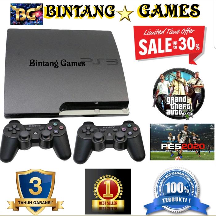 Gambar PS3 PS 3 PLAYSTATION 3 SLIM SONY + HDD 500GB/320GB/250GB/160GB + GAMES - HDD 320GB 2STIK dari BINTANG GAMES_NEW undefined Tokopedia