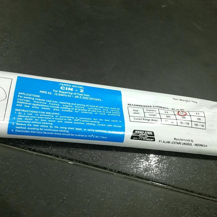 Gambar Kawat Las Ancuran / Babet NIKKO STEEL CIN 2 3.2 mm dari Hanna Teknik undefined Tokopedia