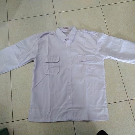 Gambar Baju Putih PDH saku 2 size L dari Baju Sekolahan Indonesia undefined Tokopedia