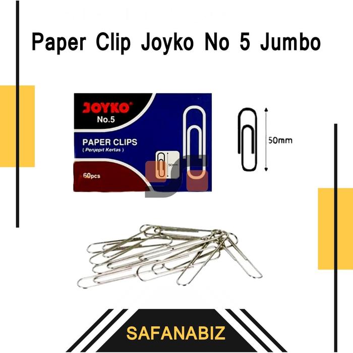 Gambar Paper Clip Clips Besar Joyko No 5 Harga Grosir ATK Terdekat 2020 dari SumberKencana_NEW undefined Tokopedia