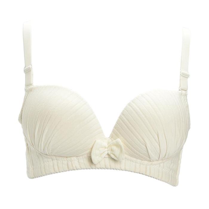 Gambar You've Abrail BH Bra Wanita 9204 Bahan Katun Poliester Cup 3/4 Busa Tipis Tanpa Kawat Adjustable Shoulder Strap Tali Dapat Lepas Pasang 3 Kancing Pengait Detail Pita Di Tengah Cup Varian Warna Yellow Blue Dan Peach Size 32 70A Hingga 38 85A - Kuning, 32 dari YouHave Store undefined Tokopedia