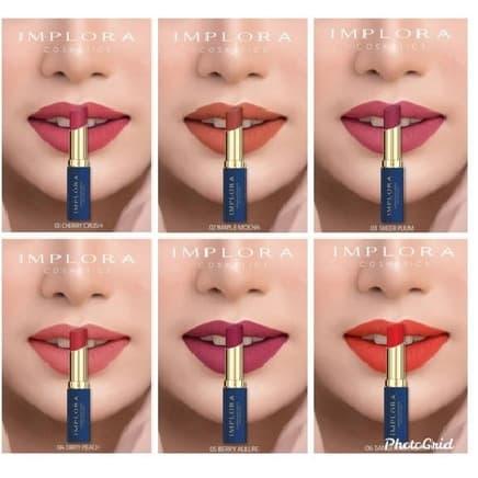 Jual Implora Intense Matte Lipstick 6 Warna Lipstik Lokal Bpom Jakarta Utara Emina Cosmetics Tokopedia Macam warna lipstik implora matte