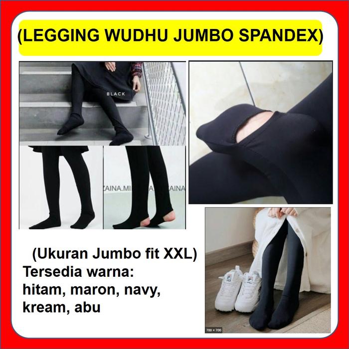 Gambar Celana Legging Wudhu Muslimah Spandex Premium All Size - XXL, Maroon dari EdelweisshopDepok undefined Tokopedia