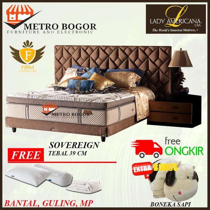Gambar Kasur Springbed LADY AMERICANA Sovereign 200 x 200 Full Set Spring bed dari Metro bogor undefined Tokopedia