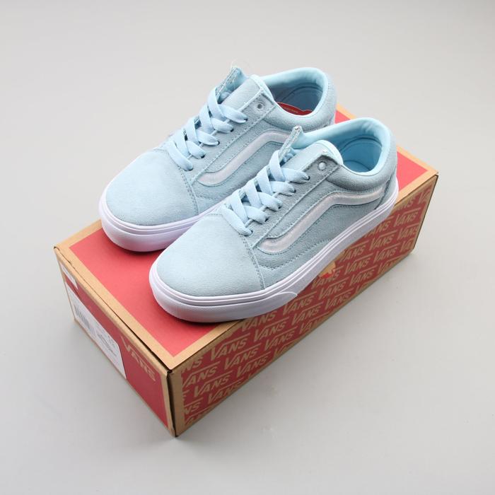 light blue low top vans