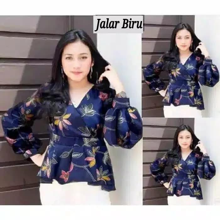 Gambar blouse batik remaja ABG/baju kantor/kerja/kimono muslim/atasan kuliah dari Fika Olshop Store undefined Tokopedia