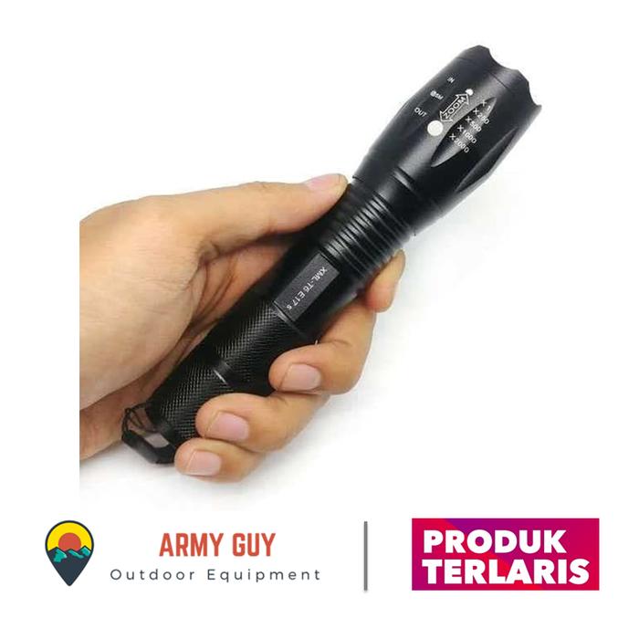 Gambar Senter LED Cree SWAT Waterproof Anti Air Camping Outdoor dari Army Guy undefined Tokopedia