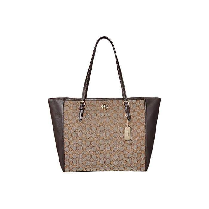 Coach signature 2025 turnlock tote