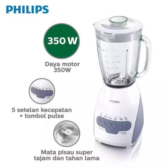Gambar PHILIPS Blender Glass HR-2116 ( Blender Kaca ) - Merah dari SemeruStoreMakassar undefined Tokopedia
