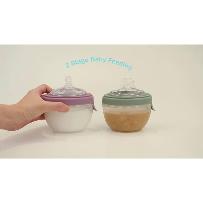 Gambar Kidsme 2 in 1 Silicone Oval Feeding System Plum Botol Susu Bayi Anak - Hijau dari Papamama Babyshop undefined Tokopedia
