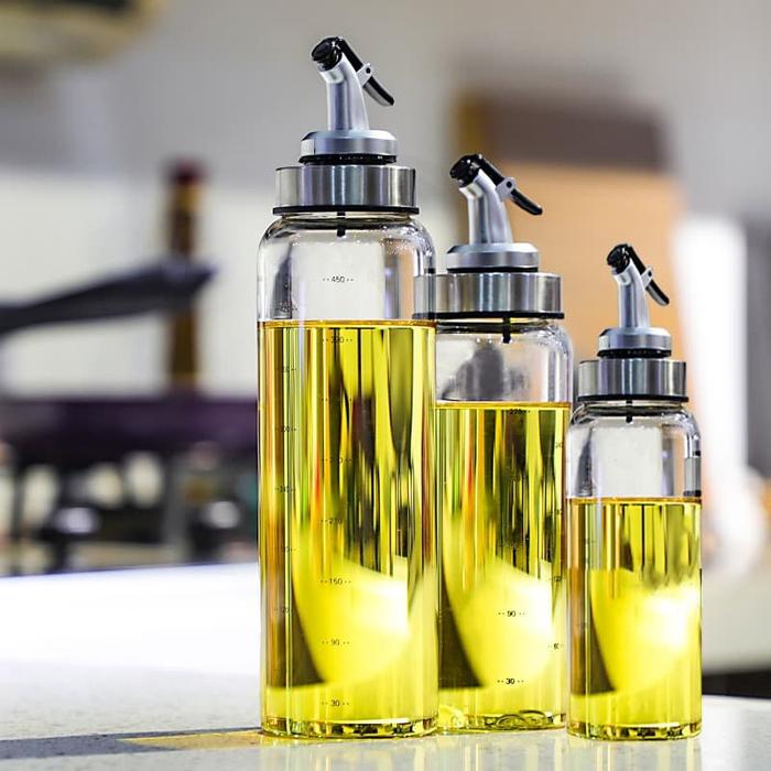 Jual Aihogard Botol Kaca Tempat Minyak Goreng Olive Oil Stainless Steel 320ml Jakarta Barat Budgetgadget 