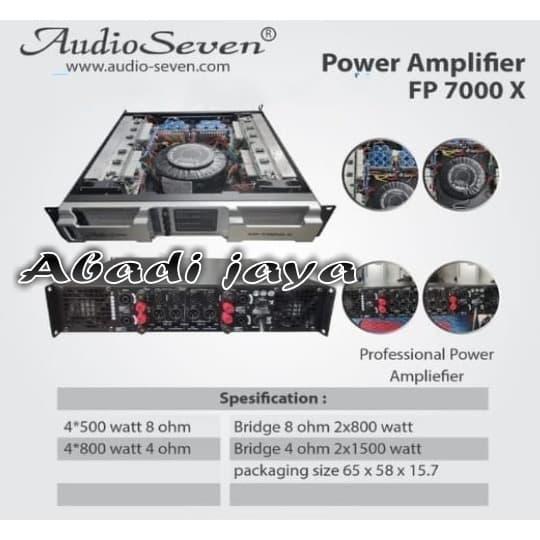 Gambar Power amplifier Audio seven FP 7000x fp 7000 x original fp7000x dari Abadijaya215 undefined Tokopedia