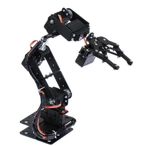 Gambar DIY 6DOF Robot Manipulator arm Education Metal Alloy Mechanical Arm - Without Servo dari Central Electronics undefined Tokopedia