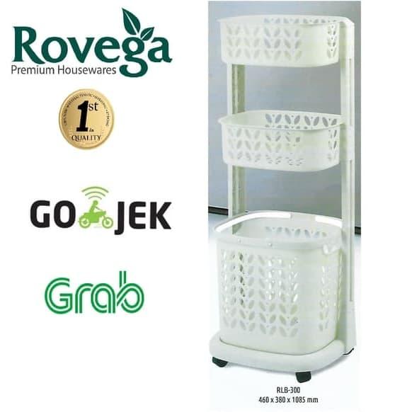 Gambar Laundry basket Rovega susun 3 atau keranjang laundry rak baju dari Horecamedan undefined Tokopedia
