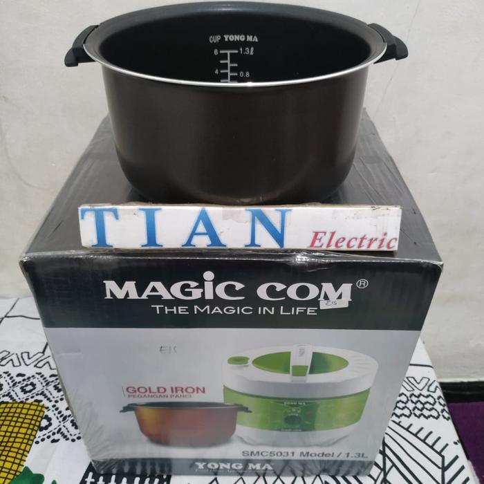Gambar Panci MagicCom YONG MA Original 1,3Liter SMC-5031, YMC-503, MC-1350 dari Toko Tian Elektrik undefined Tokopedia
