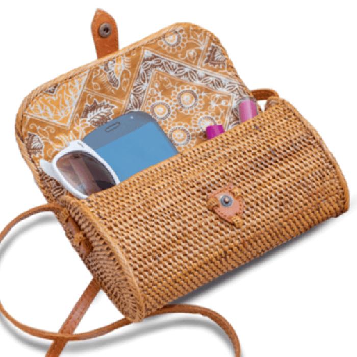 Cahaya purnama rattan on sale bag