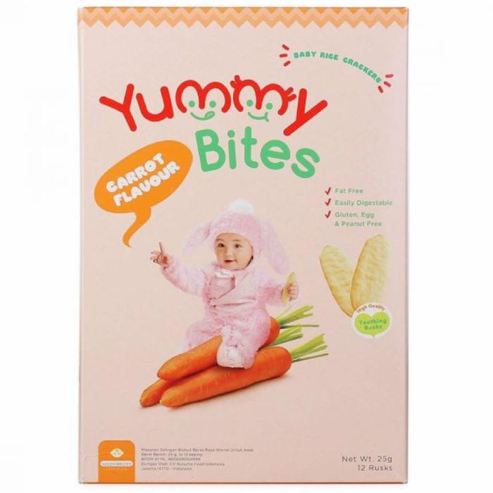 Gambar Yummy Bites Crackers 25gr / Biskuit Cemilan Bayi - ORIGINAL dari BNPbabyshop undefined Tokopedia