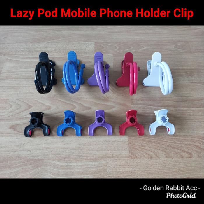 Gambar Lazy Pod Mobile Phone Holder Clip dari GoldenRabbit undefined Tokopedia