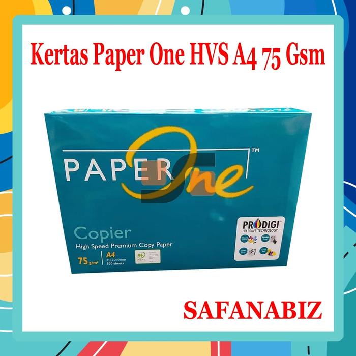 Gambar Kertas Hvs A4 75 gram PaperOne 1 Rim Harga Grosir ATK Terdekat 2020 dari SumberKencana_NEW undefined Tokopedia