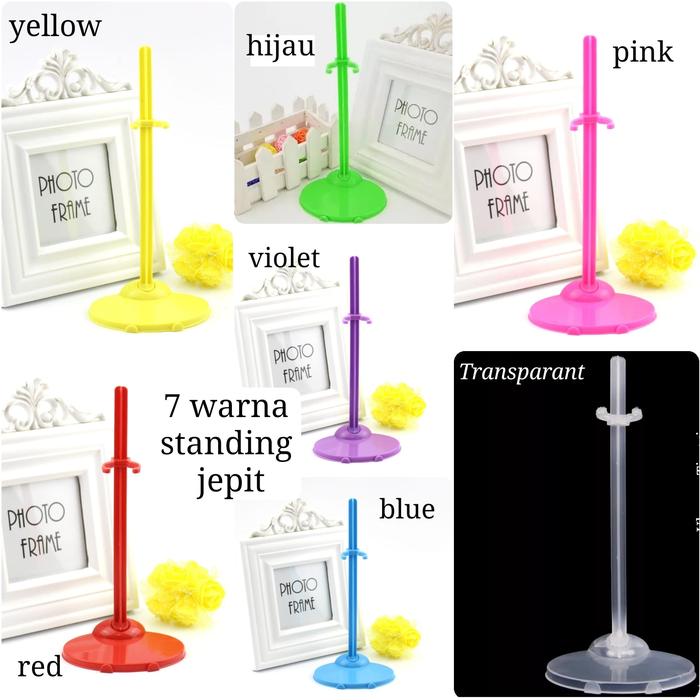 Gambar Standing Penyangga Jepit Boneka - soft pink dari likebarbie undefined Tokopedia