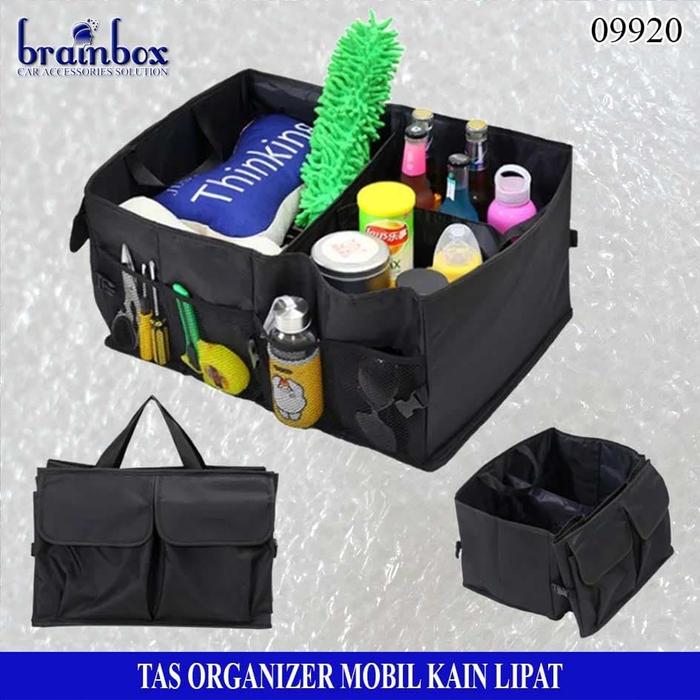 Gambar Car Tool Storage Box Organizer Trunk Tas Kotak Penyimpanan Bagasi Mobi dari Brainbox Car and Home undefined Tokopedia