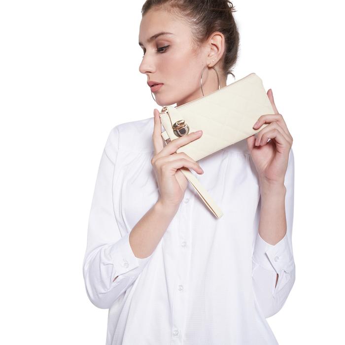 Gambar WL11 Tas Dompet Clutch Pouch Bag Wallet Coin Purse Wanita Kartu Import - Beige dari Martin Versa undefined Tokopedia