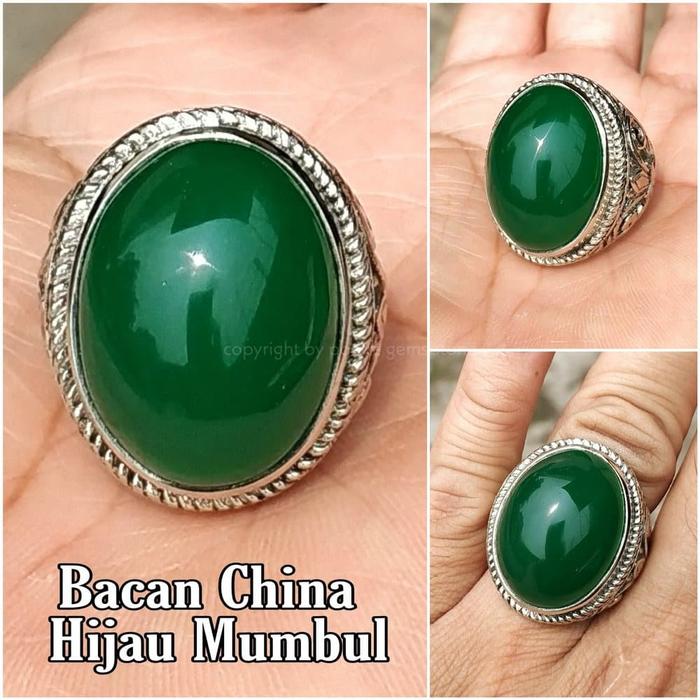 Gambar CINCIN BATU AKIK BACIN IJO BOTOL BIG SIZE - 7 dari POETRA GEMS STONE undefined Tokopedia