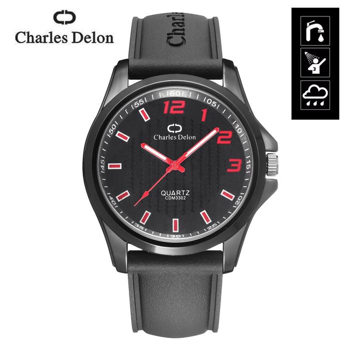 Gambar Jam Tangan Couple Charles Delon Original Bonus Kotak 3302 - Couple Red dari Toko Jam Jam undefined Tokopedia